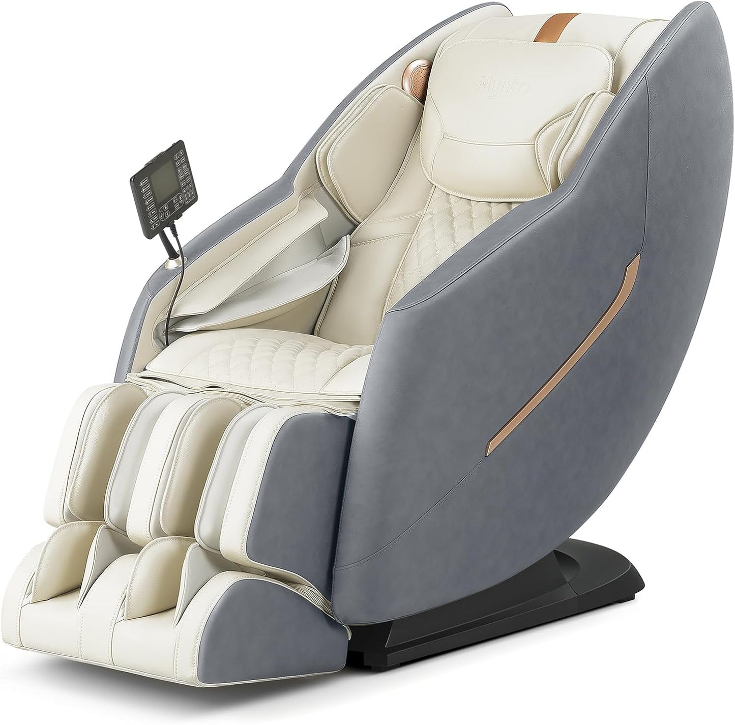 MYNTA 2025 Massage Chair, SL-Track Shiatsu Zero Gravity Full Body Massage Recliner with 170° Recling, White Noise, MC1620