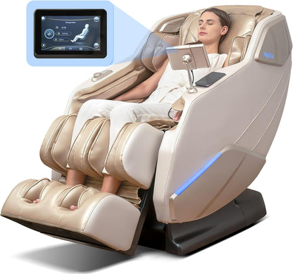 2024 Mynta Massage Chair Full Body with Heat, Zero Gravity SL-Track Shiatsu 3D Massage Chairs with O2 Ionizer