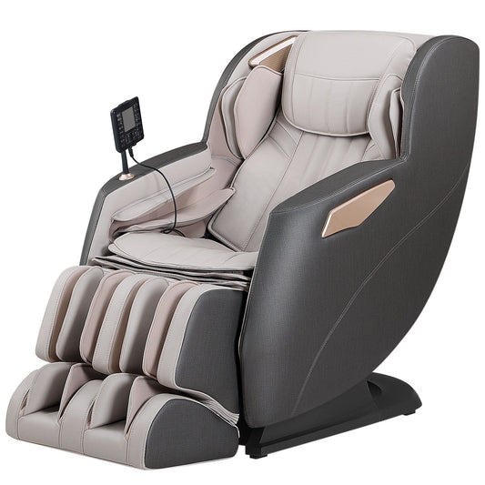 Mynta Zero Gravity Massage Chair, 170° Flexible Track with FootMassage, Gray