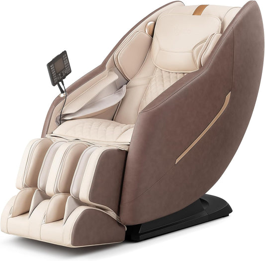 MYNTA 2025 Massage Chair, SL-Track Shiatsu Zero Gravity Full Body Massage Recliner with 170° Recling, White Noise, MC1620