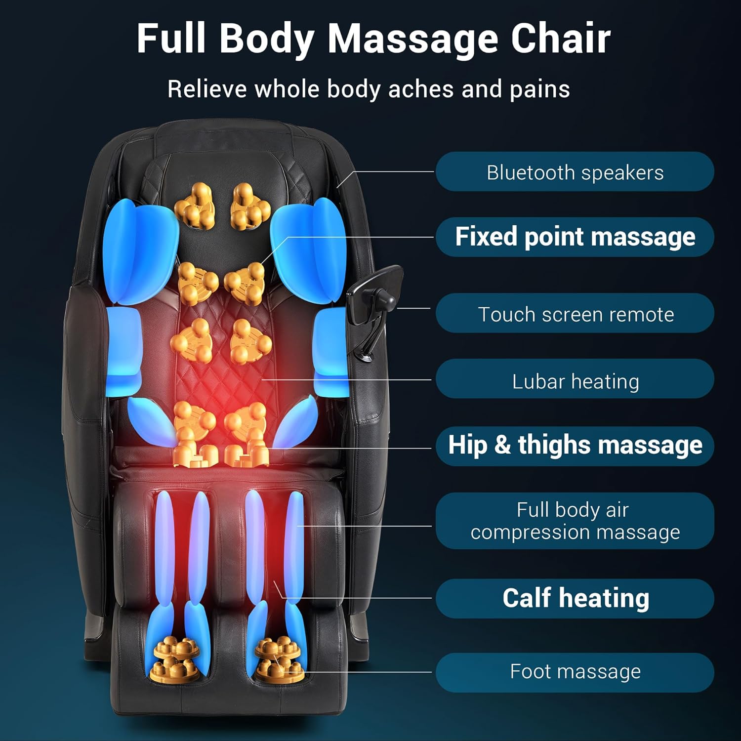 Full body discount shiatsu massage chair