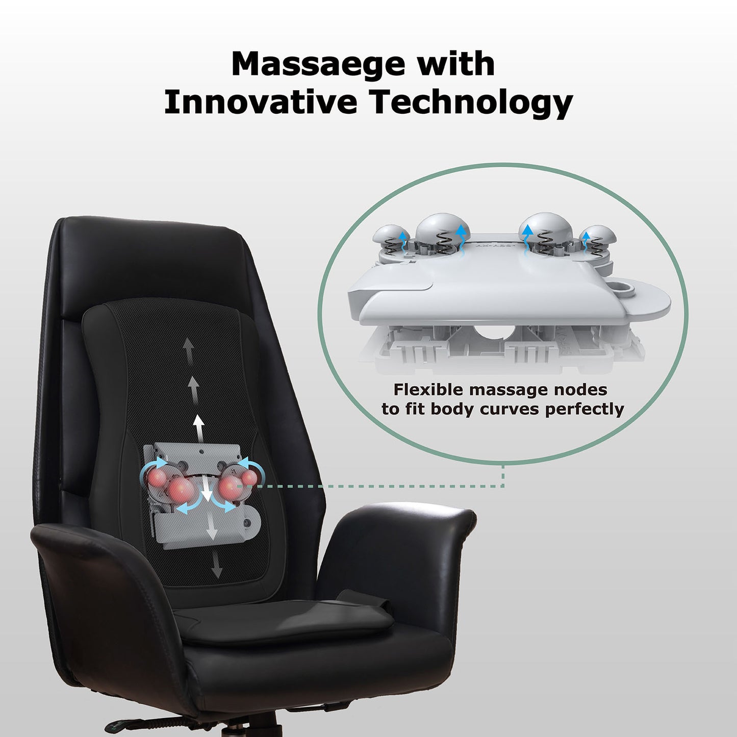 Mynt 3D Shiatsu Back Massage Cushion